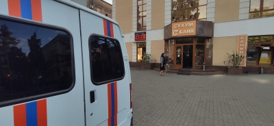 Дезинфекцию ряда государственных учреждений республики провели сотрудники МЧС Абхазии во вторник 20 октября