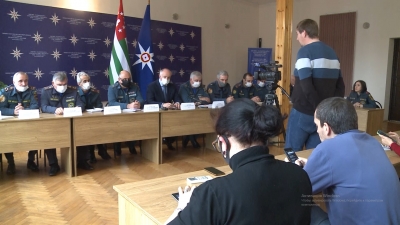 В МЧС Абхазии прошла пресс-конференция по итогам  первой декады января 2021 года