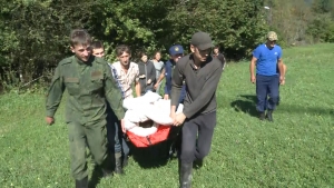 Рано утром   оперативная группа пожарно-спасательного отряда по г.Сухум и сухумскому района экстренно вылетела в высокогорное село Псху