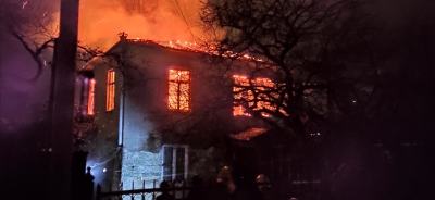 Серия пожаров произошла накануне вечером в Сухуме и Сухумском районе