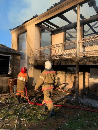 В селе Адзюбжа Очамчырского района сгорел жилой двухэтажный дом