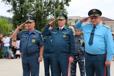 Руководство МЧС РА приняло участие в официальных торжествах, посвященных 28-ой годовщине освобождения Абхазии от войск Госсовета Грузии