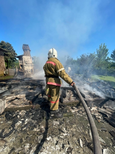 Пожар в селе Отап Очамчырского района