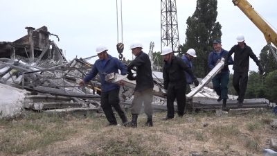 Абхазские спасатели приступили к аварийно-спасательным работам в ЛНР