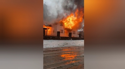 Крупный пожар в Гудауте привел к трагическим последствиям