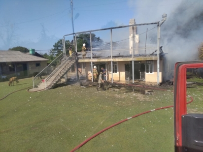Жилой частный дом сгорел в селе Члоу Очамчырского района