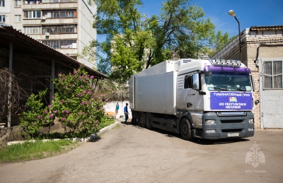 МЧС Абхазии доставило в Луганск гуманитарный груз