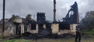 В селе Джал Очамчырского района загорелся частный дом