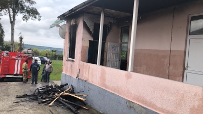 Пожар в армянской средней школе в посёлке Бзыбь