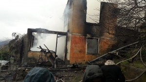 Пожар в Гагре