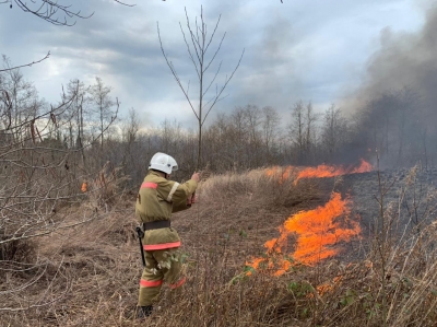 16 марта. Весь личный состав ПСЧ по охране Очамчырского района задействован в тушении природных пожаров