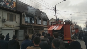 Складское помещение загорелось в столице