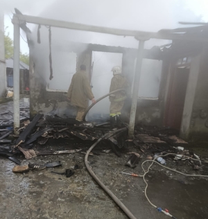 Пожар в Галском районе