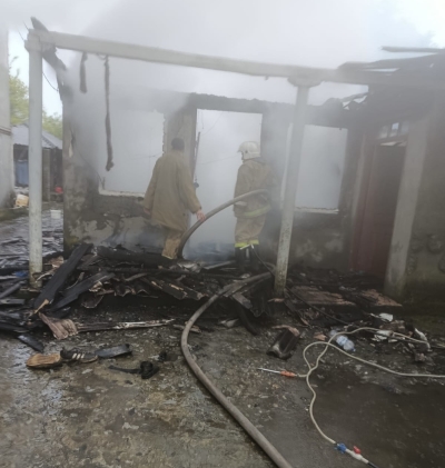 Пожар в Галском районе