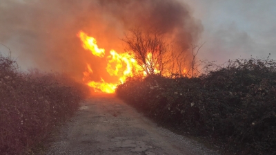 Во второй половине дня 5 января очаги возгорания вновь были выявлены в Галском районе. Сухостой горел в окрестностях сел Сида и Верхний Баргеб