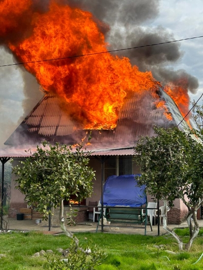Пожар в Сухумском районе