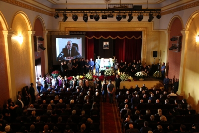 Руководство и личный состав МЧС Абхазия приняли участие в траурных мероприятиях в г. Гудаута в связи с гибелью премьер-министра Республики Абхазия Геннадия Гагулия.