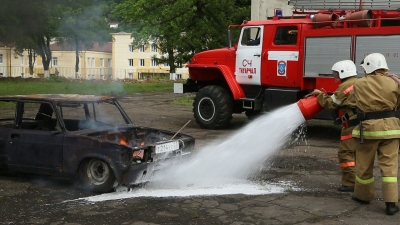 Плановые учения пожарно-спасательной части прошли в Ткуарчале