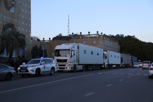 Колонна МЧС Абхазии направилась из Сухума в Махачкалу