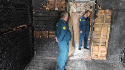 Сотрудники Управления госпожнадзора продолжили инспекцию по факту возгорания в РОВД города Новый Афон