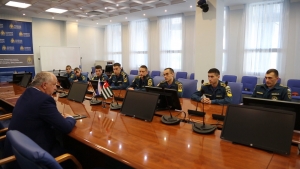В ходе рабочей поездки в Москву министр по чрезвычайным ситуациям Лев Квициния встретился со студентами из Абхазии, обучающимися в профильных вузах МЧС России.