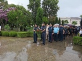 Сотрудники МЧС Абхазии во главе с министром Львом Квициния приняли участие в официальных мероприятиях в честь 17-й годовщины признания Независимости Абхазии